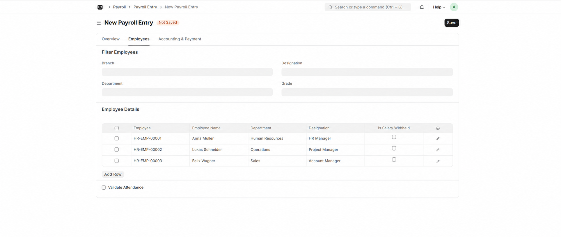 Bulk Assignments interface in WerkIQ
